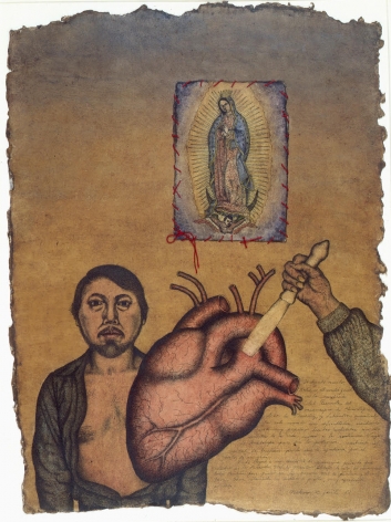 Nahum B. Zenil, Ex Voto (Self Portrait with the Virgin of Guadalupe), 1987