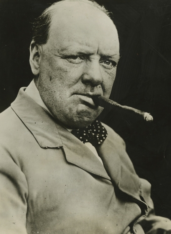 Artist Unknown, Winston Churchill With Cigar, 1929