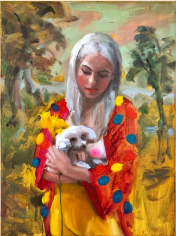 Jenna Gribbon, When She Held June, I Saw Her Like an Old Painting, 2019